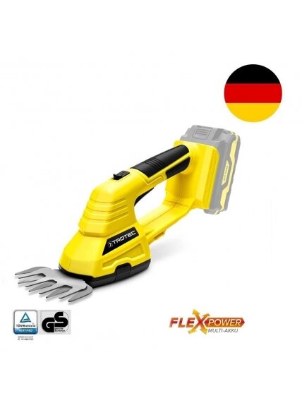 Akumuliatorinės žolės ir krūmų žirklės Trotec PGSS 10-20V