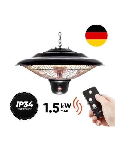 Anglies pluošto infraraudonųjų spindulių šildytuvas Trotec IR 1500 SC