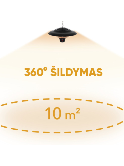 Anglies pluošto infraraudonųjų spindulių šildytuvas Trotec IR 1500 SC 2