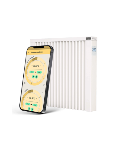 Elektriniai radiatoriai AeroFlow su FlexiSmart Pro valdymu