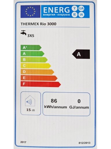Elektrinis momentinis vandens šildytuvas Thermex Rio 3000 su čiaupu