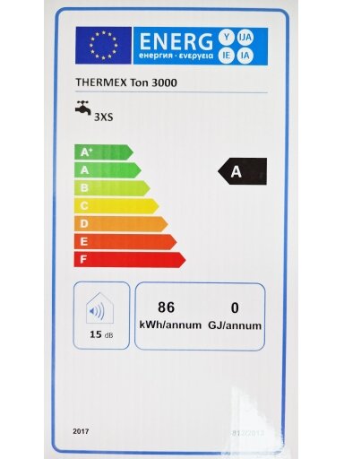 Elektrinis momentinis vandens šildytuvas Thermex Ton 3000 su lanksčiu čiaupu