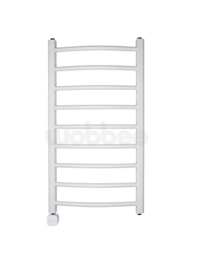 Elektrinis rankšluosčių džiovintuvas WOBBEE BRYMBO WHITE 50x90 cm, kairinis, paslėptas montavimas