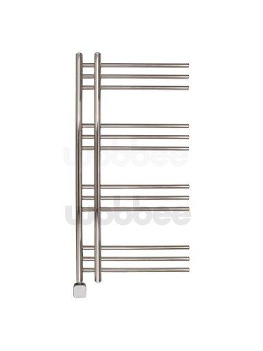 Elektrinis rankšluosčių džiovintuvas WOBBEE GLASTON BRUSHED NICKEL PVD 50x100cm braižyto nikelio spalvos kairinis su tenu paslėptu montavimu Elektrinis rankšluosčių džiovintuvas WOBBEE GLASTON BRUSHED NICKEL PVD 50x100cm braižyto nikelio spalvos kairinis su tenu paslėptu montavimu