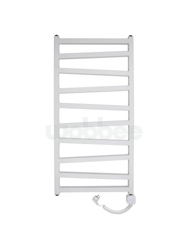 Elektrinis rankšluosčių džiovintuvas WOBBEE PENTRE WHITE 50x100 cm, dešininis, su laidu ir kištuku Elektrinis rankšluosčių džiovintuvas WOBBEE PENTRE WHITE 50x100 cm, dešininis, su laidu ir kištuku