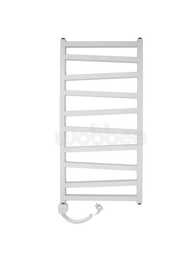 Elektrinis rankšluosčių džiovintuvas WOBBEE PENTRE WHITE 50x100 cm, kairinis, su laidu ir kištuku Elektrinis rankšluosčių džiovintuvas WOBBEE PENTRE WHITE 50x100 cm, kairinis, su laidu ir kištuku