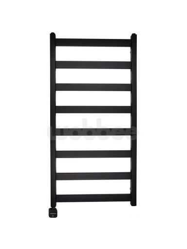 Elektrinis rankšluosčių džiovintuvas WOBBEE TENBY BLACK 50x100 cm, kairinis, paslėptas montavimas