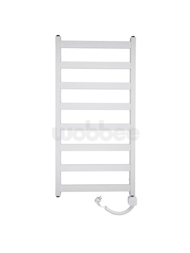 Elektrinis rankšluosčių džiovintuvas WOBBEE TENBY WHITE 50x100 cm, dešininis, su laidu ir kištuku