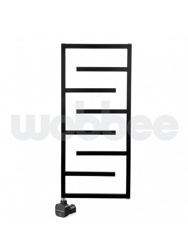 Elektrinis rankšluosčių džiovintuvas WOBBEE WELLY BLACK 50x110 cm, kairinis, paslėptas montavimas Elektrinis rankšluosčių džiovintuvas WOBBEE WELLY BLACK 50x110 cm, kairinis, paslėptas montavimas