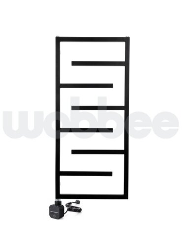 Elektrinis rankšluosčių džiovintuvas WOBBEE WELLY BLACK 50x110 cm, kairinis, su laidu ir kištuku Elektrinis rankšluosčių džiovintuvas WOBBEE WELLY BLACK 50x110 cm, kairinis, su laidu ir kištuku
