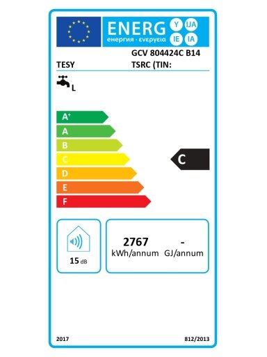 Elektrinis vandens šildytuvas GCV 80 Anticalc CER su sausu keraminiu kaitinimo elementu