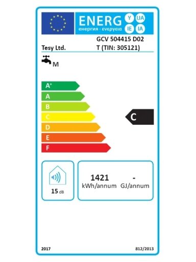 Elektrinis vandens šildytuvas TESY GCV50 vertikalus