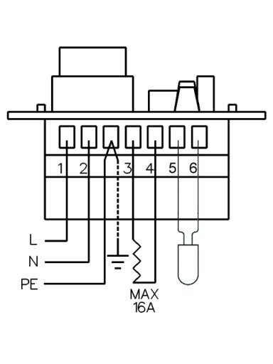 Elektroninis termostatas Comfort C501, 16 A