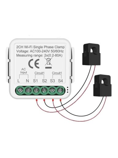 Energijos matavimo modulis Feelspot FS-PMM02W WiFi, Tuya