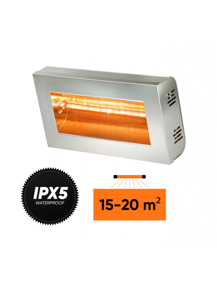 Halogeninis šildytuvas Varma V400 INOX (nerūdijančio plieno) 1 Halogeninis šildytuvas Varma V400 INOX (nerūdijančio plieno) 1