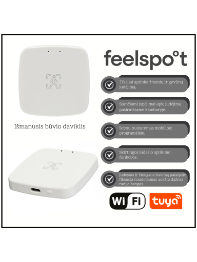 Išmanusis būvio daviklis Feelspot FS-HP01W WiFi, Tuya
