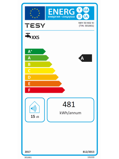 Momentinis elektrinis vandens šildytuvas TESY 5kW KI (virtuvei)