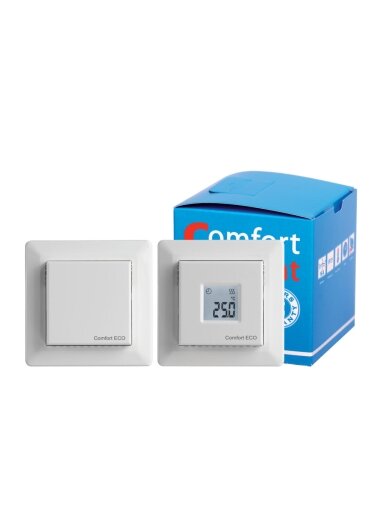 Programuojamas termostatas Comfort ECO White