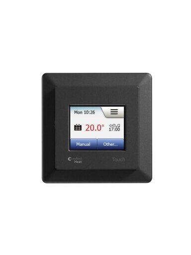 Programuojamas termostatas Comfort TOUCH Black