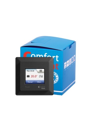 Programuojamas termostatas Comfort TOUCH Black