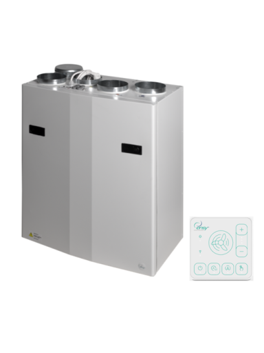 Rekuperatorius ENSY WAVE 350BH vert. deš.p. su Wi-Fi ir Bluetooth valdikliu