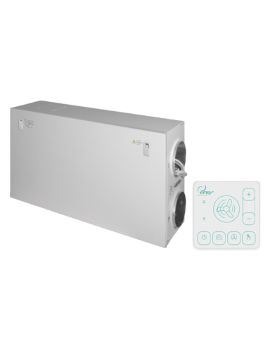 Rekuperatorius ENSY WAVE 400HH/1 lubinis deš. p. su Wi-Fi ir Bluetooth valdikliu