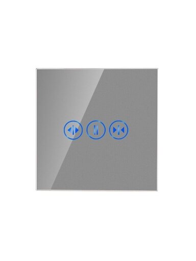 Sensorinis užuolaidų ir žaliuzių jungiklio dangtelis Feelspot, pilkas, 86x86mm