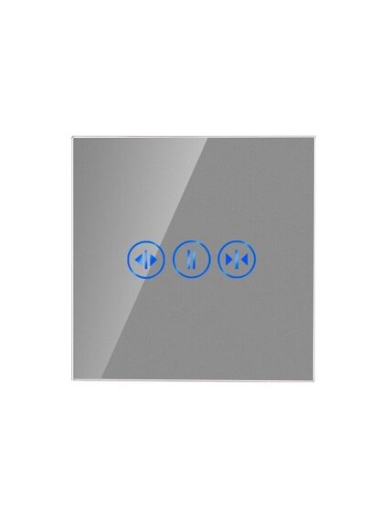 Sensorinis užuolaidų ir žaliuzių jungiklio dangtelis Feelspot, pilkas, 86x86mm