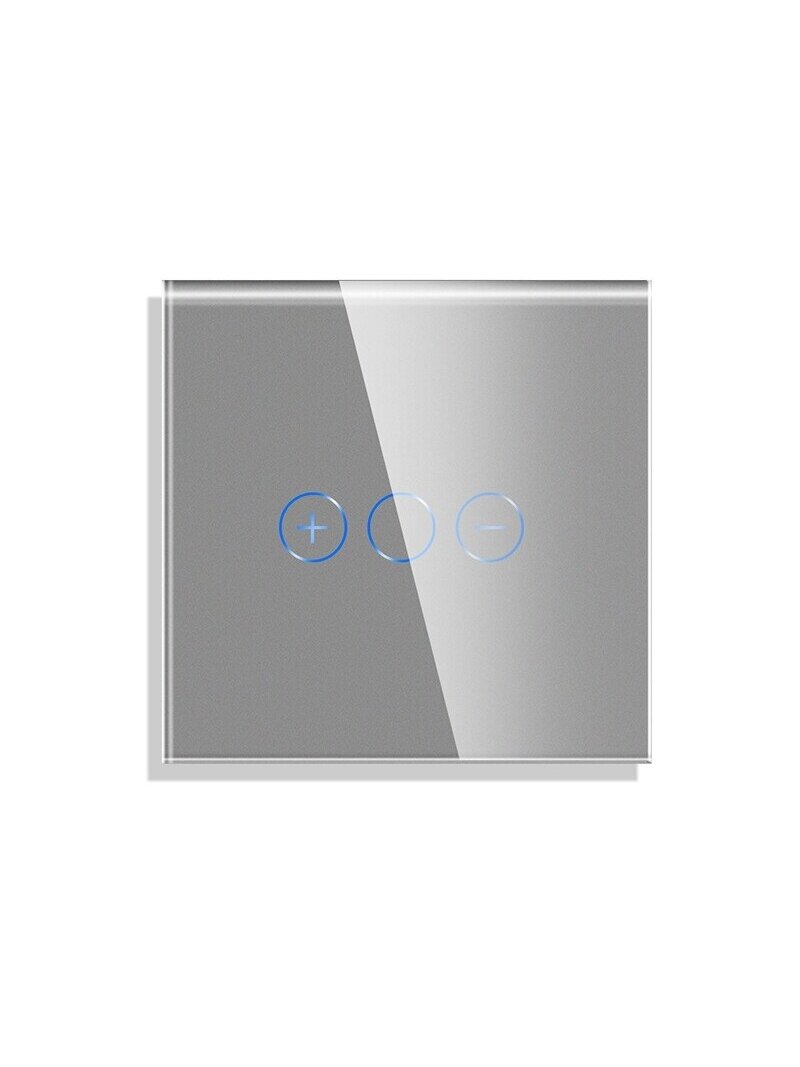 Sensorinis jungiklio dangtelis dimeriui Feelspot, pilkas, 86x86mm