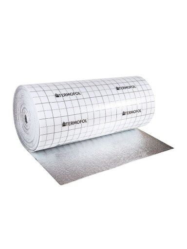 Specialus paklotas grindinio šildymo plėvelėms Thermofol