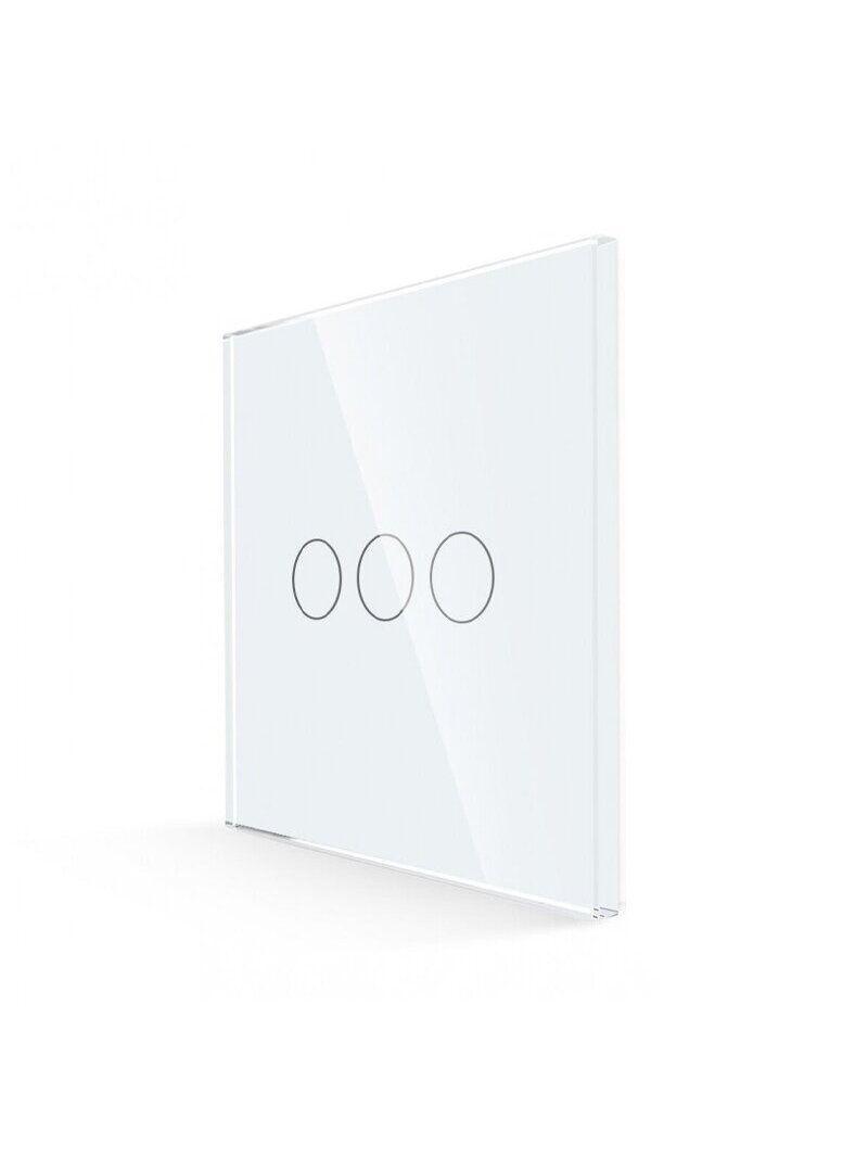 Tripolis sensorinis jungiklio dangtelis Feelspot, baltas, 86x86mm 1