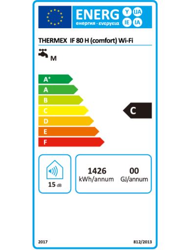 Vandens šildytuvas Thermex IF Comfort 80H Wi-Fi