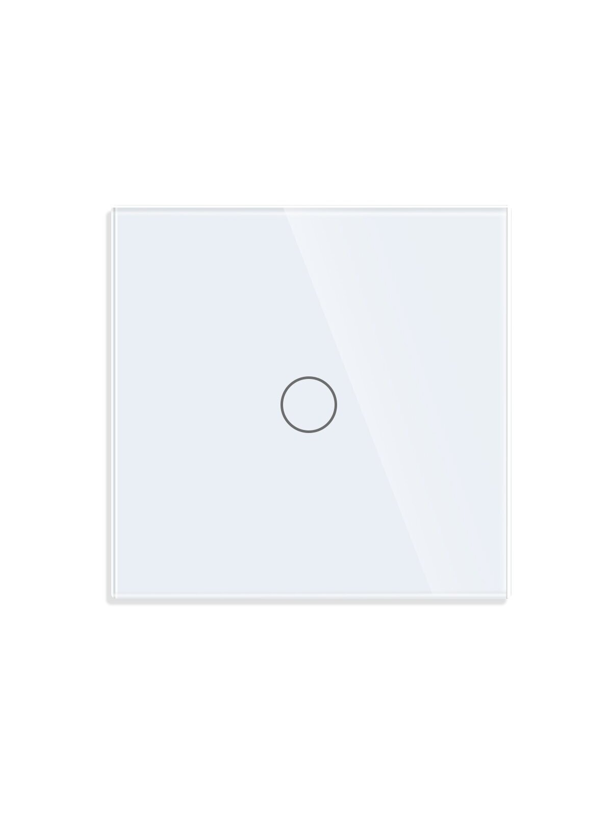 Vienpolis sensorinis jungiklio dangtelis Feelspot, baltas, 86x86mm