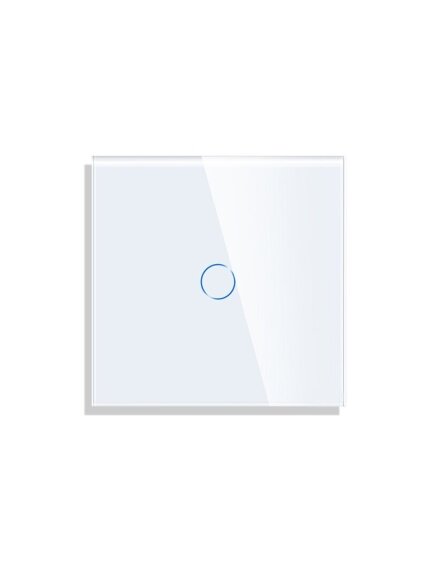 Vienpolis sensorinis jungiklio dangtelis Feelspot, baltas, 47x47mm