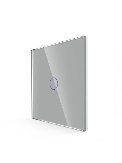Vienpolis sensorinis jungiklio dangtelis Feelspot, pilkas, 86x86mm 1