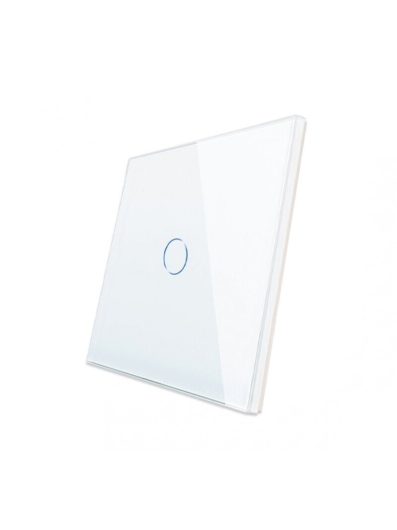 Vienpolis sensorinis jungiklio dangtelis Feelspot, baltas, 86x86mm 2