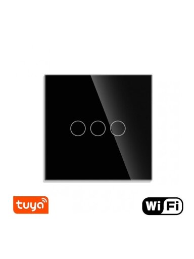 WiFi tripolis sensorinis jungiklis Feelspot, juodas 600W