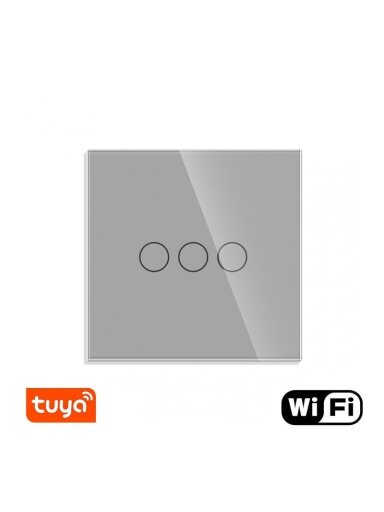WiFi tripolis sensorinis jungiklis Feelspot, pilkas 600W