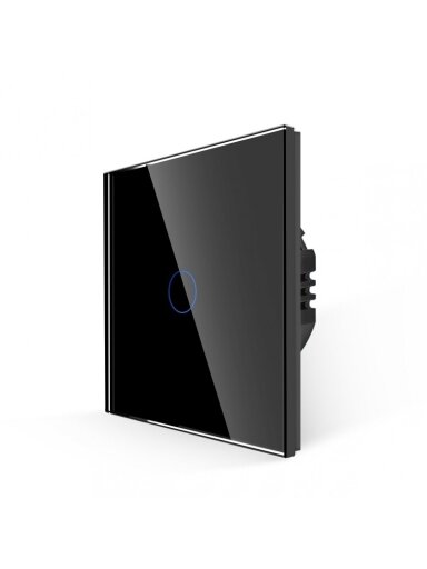 WiFi vienpolis sensorinis jungiklis Feelspot, juodas 600W