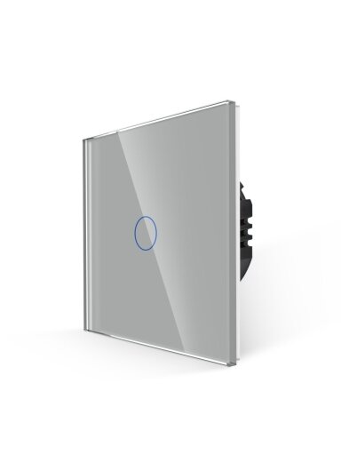 WiFi vienpolis sensorinis jungiklis Feelspot, pilkas 600W